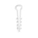 Dowel-Homut "Tundra", for a flat cable, nylon, 8 mm, white, 100 pcs