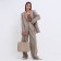 Bag Female Tout with zipper, beige color