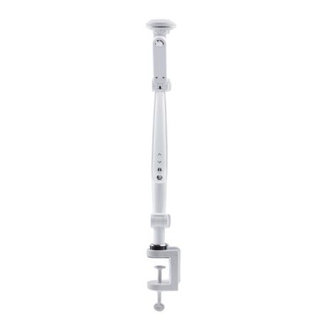 NLED-496-12W-W desktop lamp on a white clamp-9