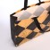 Bag without fastening, black/orange color