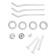 A set for connecting the radiator OGINT 017-4463, 3/4 ", for alumin/bimetal, 13 items