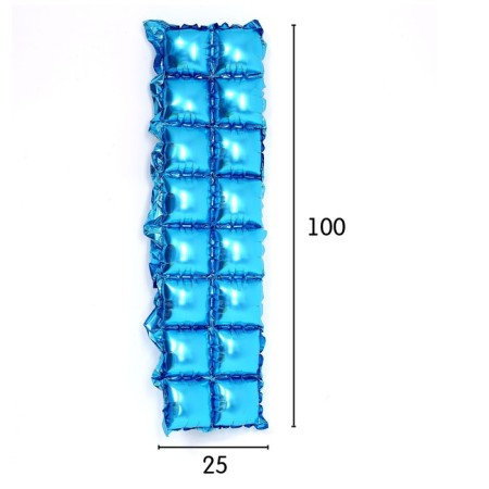 Panel foil 37 x 142 cm, 2 rows, blue color-1