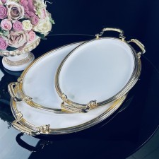 Set of trays Lenardi, oval, 3 pcs