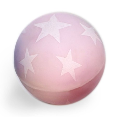 Rubber ball "stars", shines in the dark, 4.3 cm, mixtures-1