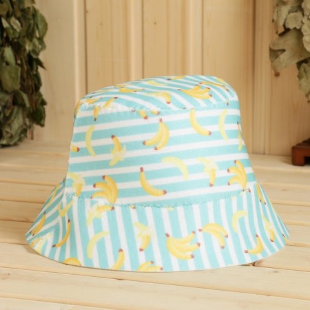 Panam hat for a bath with a print "Banana"