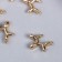 Decor for creativity Metal "I Infant Ball - Dog" Gold 1.8x2 cm