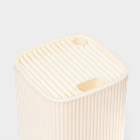 Soft knife stand, 11x11x22 cm, beige color-3
