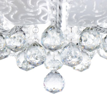 Svetogor chandelier "Simoda" 8x60W E27 LED lighting chrome 60x60cm-12