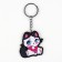 Keychain for keys with stickers in the set "cat", 4.7 x 10 cm