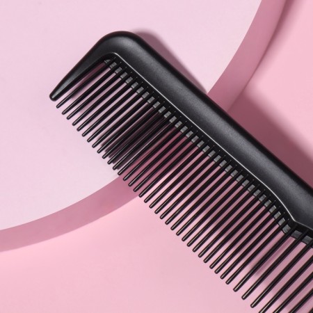 Combined comb, 12.5 × 2.5 cm, black color-1