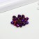 Glass beads, 6 mm, 20 pcs. violet