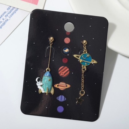Emall Emall "Cosmos" Planet and astronaut, colored in gold