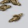 Magnetic metal fastener "Hands" bronze 3x1.3 cm