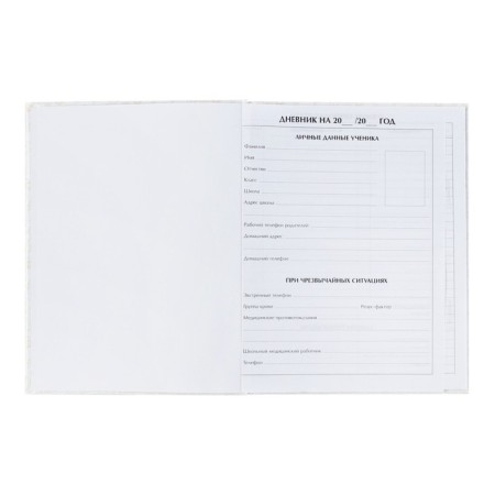 Universal diary for grades 1-11, "hare", solid cover 7BC, glossy lamination, 40 sheets-4