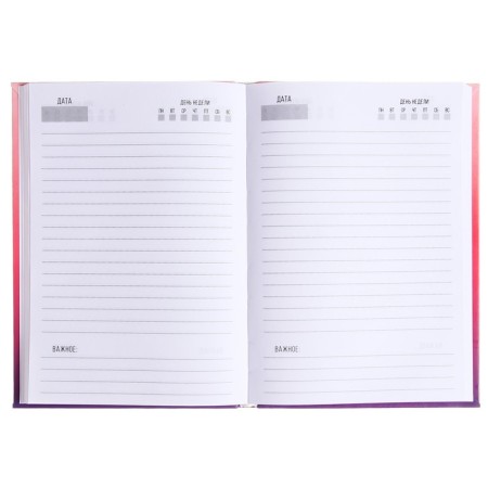 The diary of a low -up A5 136 sheets, integral cover, matte lavender gradient lavecture-2