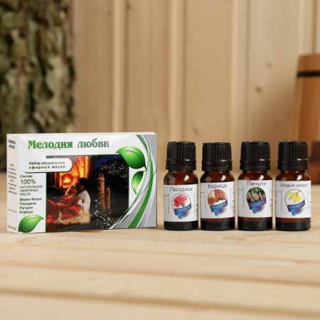 A set of essential oils "Melody of Love", 4 pcs 10 ml