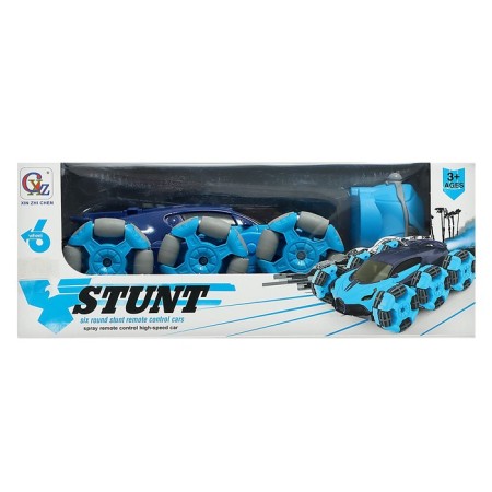 Radio controlled machine "Trick", smoke, with a battery, blue color-14