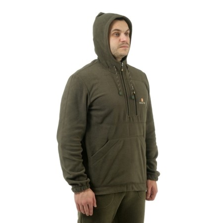Fleet jacket "haircut" knitwear on fleece, Melange-Oliva, p. 46, 170-176-1