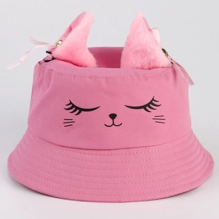 Panama Panam for a girl "cat", +ears-pinks, pink color, rn 54-3