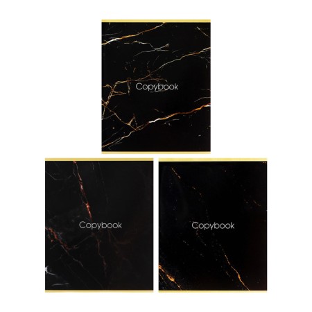 A notebook of 96 sheets in Calligrata Call "dark marble", cardboard cover, glossy lamination, OFSET MIX block-1