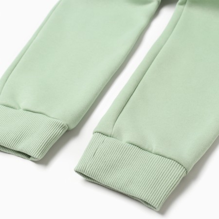 Kit for girls (sweatshirt, trousers), green color, height 92-98 cm-8