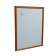 Magnetic marker board 45x60 cm, calligrata, in a wooden frame (dark stain)
