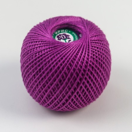 Knitting threads "Iris" 150m/25g 100% Mercerized cotton color 1710-1