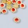 Decor for creativity plastic "Rubin Flower" set 20 pcs 1.2x1.2 cm