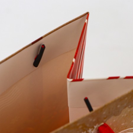 New Year. New Year's gift package for the bottle "Post", 13 x 36 x 10 cm.-2