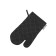 Black mittens and size, size 18x30 cm, black color