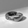 Ring "Copper" Smile, color black silver, dimensionless