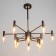 Jilian chandelier 12xg9 black and gold 66x66x65 cm