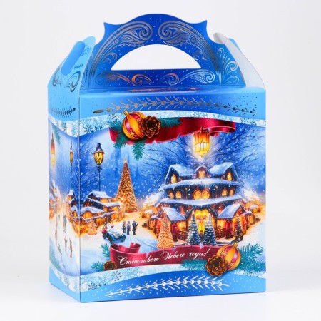 Box Gift New Year Castle New Year's Eve 18.2 x 11.5 x 26 cm-2