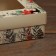 New Year. The box is folding, the lid is, with the window "Merry Christmas" 16.5 x 12.5 x 5.2 cm