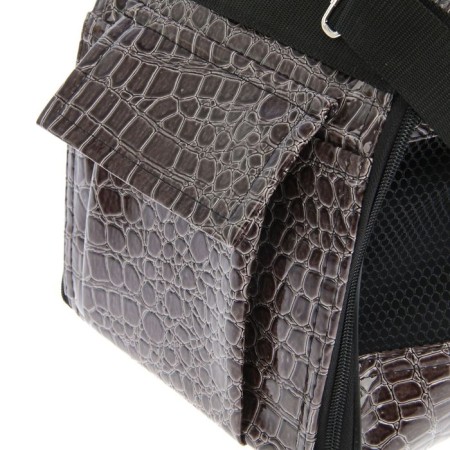 Bag-carrier Middle semicircular zoonik, leatherette "croco", 40 x 21 x 25 cm, mix-2