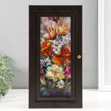 Key "Flower composition" Wenge 16x31 cm mix-6