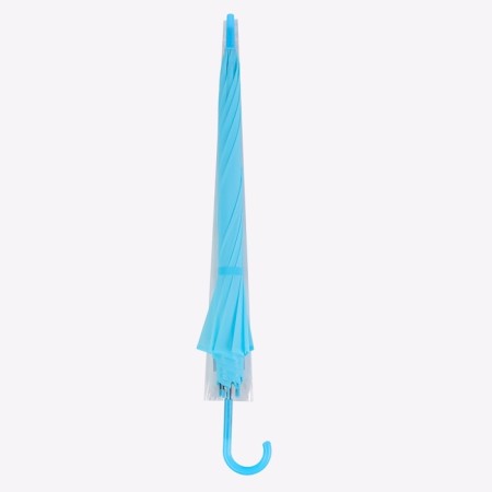 Umbrella - semi -automatic “plain” cane, 8 knitting needles, r = 46 cm, blue color-11
