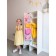 Pockets in the kindergarten "Kitty", 83x24 cm, for a children's cabinet, pink
