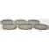 Elrington plates “Airgraph. Light graphite ", 27 cm, 6 pcs