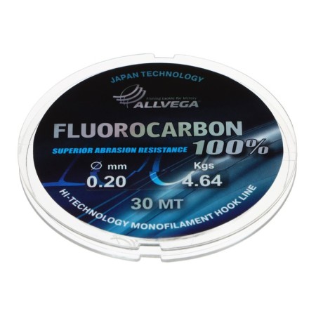 Monophile FX FX FX FLUOROCARBON 100%, diameter 0.20 mm, test 4.64 kg, 30 m, transparent