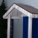 Garland "fringe" 3 × 0.6 m, IP44, UMS, dark thread, 160 smd-led, glow blue, 220 V