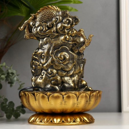 The desktop fountain from the network, the backlight "Golden Dragon" 32x23x23 cm-3