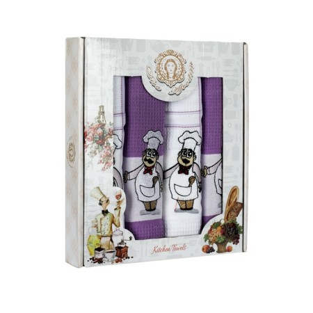 A set of wuffed napkins Diva Afrodita "Cook", size 45x65 cm, 4 pcs-1