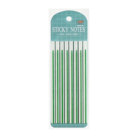 Block-filling with a sticky edge plastic 20l x 8 pieces, green strip, 140mm x 6mm Calligrata 105326-2