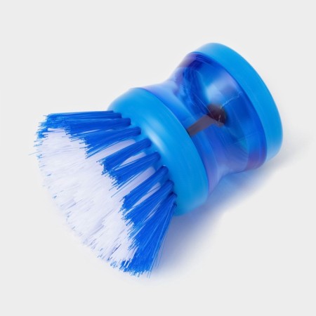 Brush with a dispenser for the detergent of the share, the color is blue-2