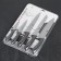 A set of kitchen knives "Eneolite", 5 objects: blade 8.5 cm, 12.5 cm, 19.5 cm, 20 cm, 20 cm, black color black
