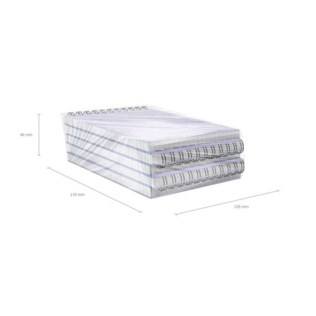 STOCKENOT on spirals A6, 80 sheets, cell, Erichkrause "Lavender", plastic cover silk -screen cover, OFSET BELIST 100%-4
