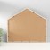 Photo frame plastic, textiles on 4 photos "Sweet house in red striped" with clothespins 40x35 cm