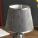 Lamp table ceramics "Curlery" Gray with silver E14 40W 33x20x20 cm Risalux