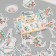 Stickers for creativity "Flower alphabet" embossing silver set 33 pcs 9x7x0.8 cm